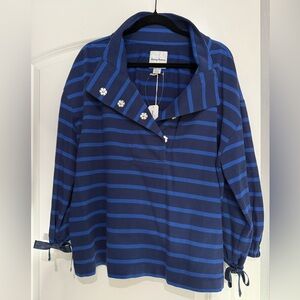 Tommy Bahama Navy Striped Pullover